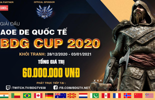 Thông báo về giải đấu AoE DE BDG Cup 2020, nơi thỏa mãn đam mê, kết nối bạn bè thế giới