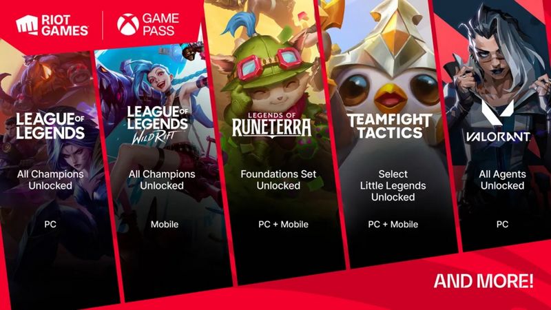 Những tựa game của Riot và những đặc quyền từ Xbox Game Pass sắp ra mắt!