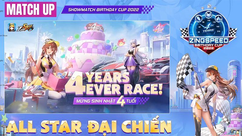 Showmatch All Star Đại Chiến - Tài năng lộ diện mừng ZingSpeed Mobile tròn 4 tuổi