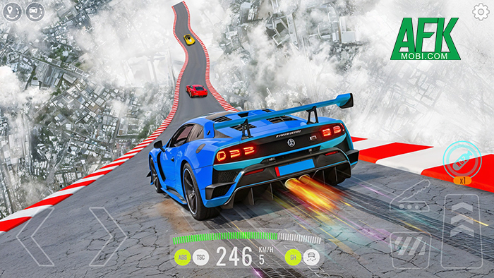 Mega Ramp Car – Jumping Test game mô phỏng lái xe vượt chướng ngại vật