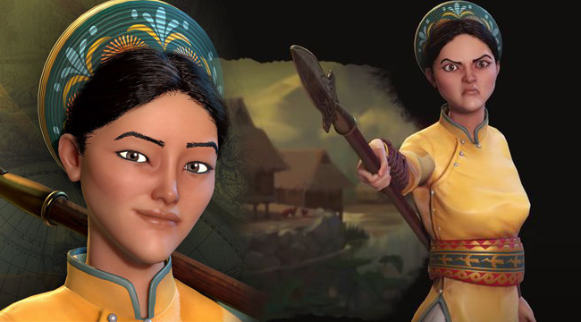 Civilization VI  hé lộ tạo hình Bà Triệu với dung mạo đầy quyền lực