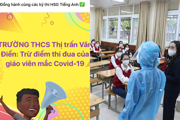 Hà Nội: Giáo viên mắc Covid-19 bị trừ điểm thi đua