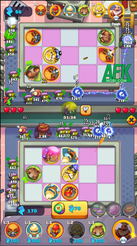 Vào Food Fight TD: Tower Defense bảo vệ căn bếp trước bầy côn trùng ăn vụng