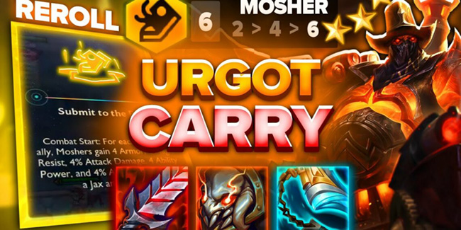 ĐTCL 14.4: Hướng dẫn đội hình Urgot carry với Lõi Quy Phục Đấu Trường