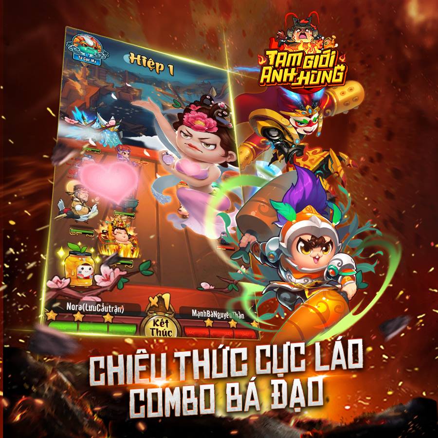 Tam Giới Anh Hùng đạt Top 1 game thịnh hành ngay trong ngày đầu ra mắt