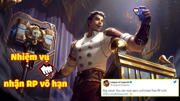 Riot Games ra mắt tính năng làm nhiệm vụ nhận RP vô hạn, game thủ 