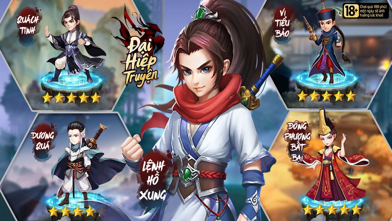 Điểm danh các sự kiện nhận quà và đua top khốc liệt của Đại Hiệp Truyện khi game ra mắt