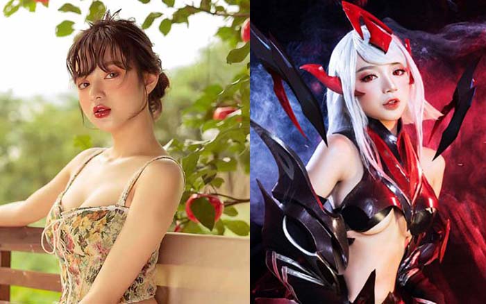 Từng cosplay Violet Huyết ma thần bốc lửa, nữ streamer đổi hình tượng e ấp dịu dàng