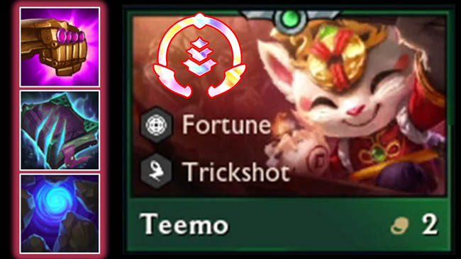 ĐTCL: Hướng dẫn con bài Teemo Cảnh Vệ reroll, con bài đang vừa được khai phá trong giải