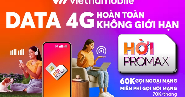 Vietnamobile ra mắt sim hoàn toàn không giới hạn dung lượng data 4G