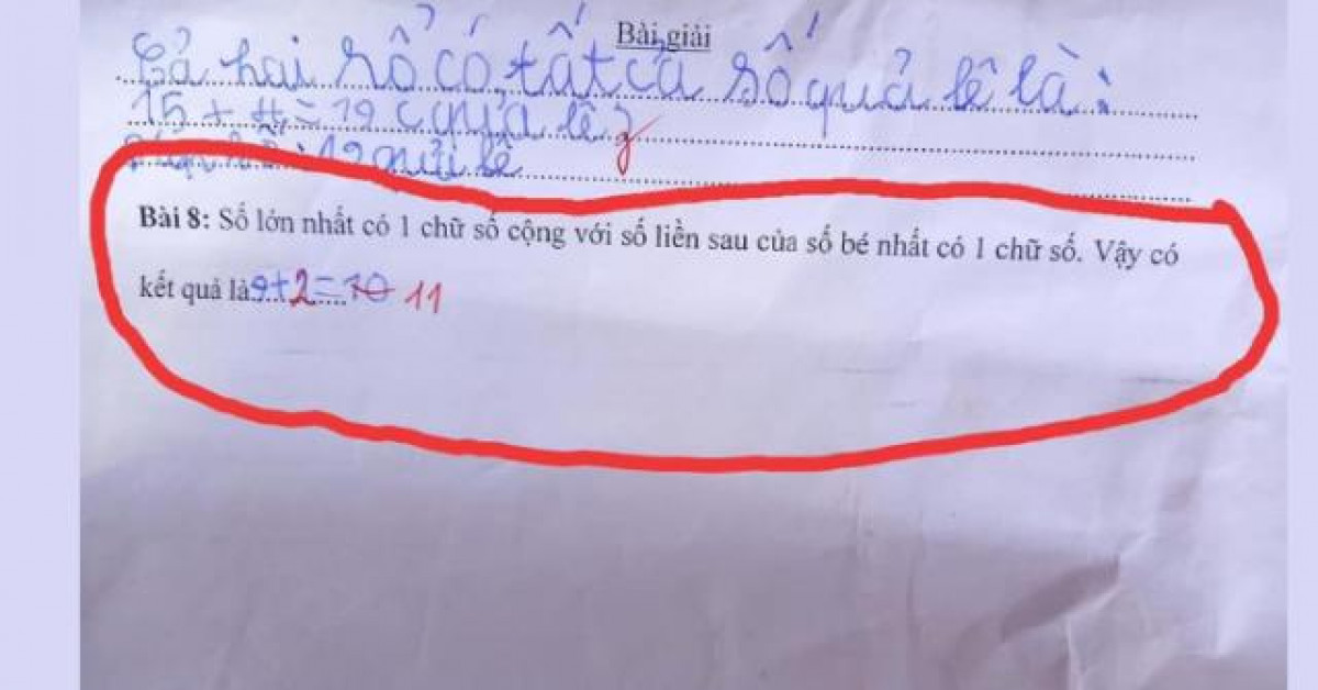 Tranh cãi nảy lửa về bài toán lớp 1 tưởng chừng đơn giản: Cô đúng hay trò đúng?
