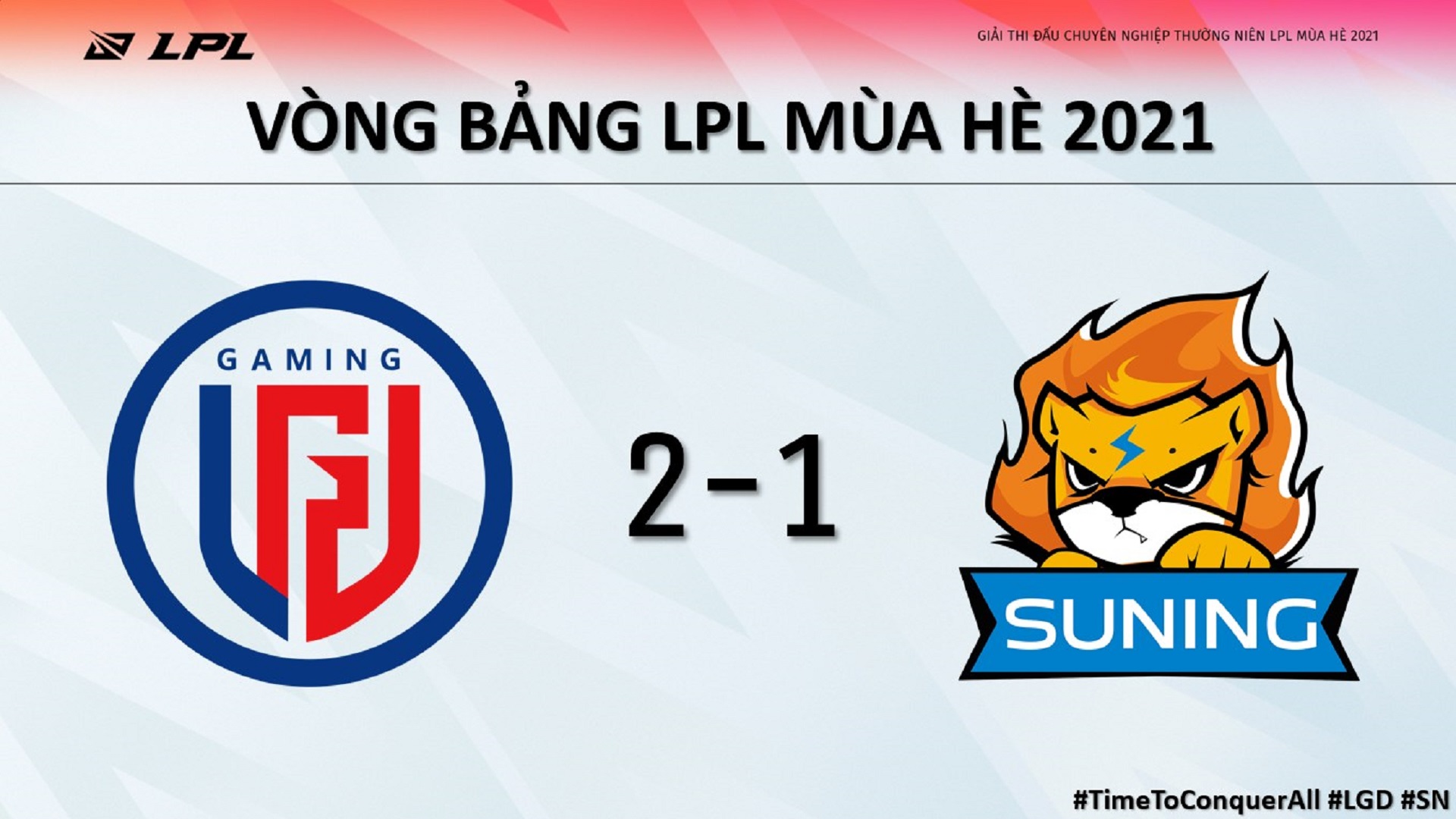 Suning thất thủ 1-2 trước LGD sau những sai lầm liên tiếp từ ON và Bin