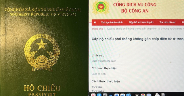 Các bước đăng ký cấp hộ chiếu qua Cổng dịch vụ công Quốc gia