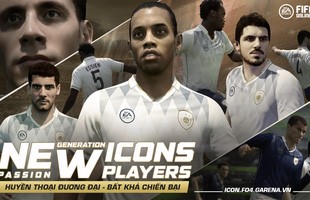 NÓNG: Dàn huyền thoại đương đại Rio Ferdinand, Essien, Pep, Ronaldinho, vv… chính thức ra mắt bộ thẻ ICONS trong FIFA Online 4