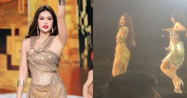 Hoa hậu Thiên Ân biểu diễn lạc quẻ, quên bài khi nhảy đồng diễn mở màn Chung kết Miss Grand Vietnam?