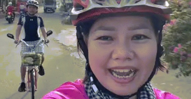 Vợ chồng ở Cần Thơ đạp xe hơn 1.800km, vượt bão số 5 ra Hà Nội viếng Lăng Bác