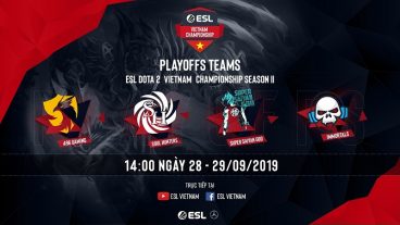 ESL Vietnam Championship Season 2 – Dota 2 ấn định playoffs vào cuối tuần này cùng nhà tài trợ khủng - eSports