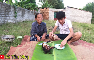 Lần đầu tiên bà Tân Vlog thất bại khi nấu món ăn, lủi thủi không dám gọi các cháu sang đành ngồi xử lý một mình