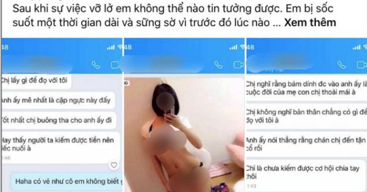 Tiểu tam gửi ảnh nóng mắt, nhắn tin cho chính thất khiêu khích: “Chị lấy gì đọ với tôi”