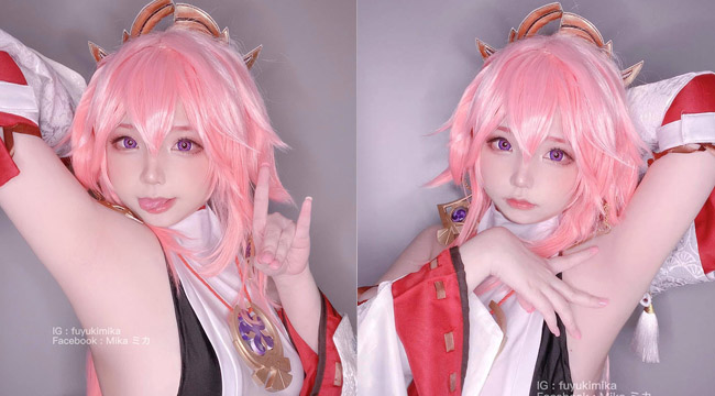 Giải trí đầu tuần cùng Cosplay Yae Miko Genshin Impact cực kỳ dễ thương