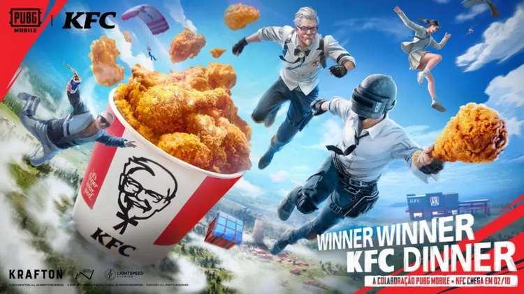 PUBG Mobile phiên bản mới có màn kết hợp mới với thương hiệu KFC