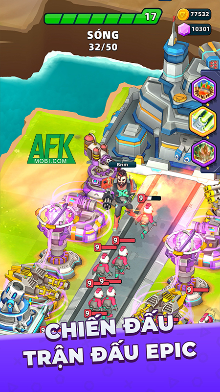 Raid Rush: Tower Defense TD game phòng thủ tháp kết hợp chiến thuật xây dựng bộ bài - MOBILE