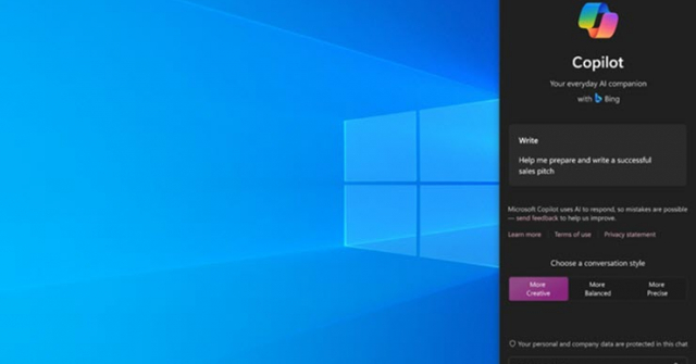 Cách kích hoạt trợ lý AI Copilot trên Windows 10