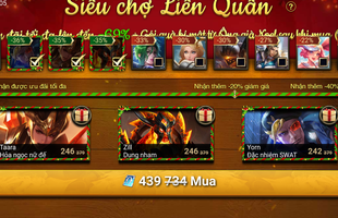 Game thủ Liên Quân Mobile mua 3 món đồ sẽ được Garena giảm giá 40%