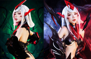 Cosplay Violet Huyết ma thần, nữ thu ngân của Trực Tiếp Game Shop khiến ai xem cũng phấn khích vì body “chuẩn đét”