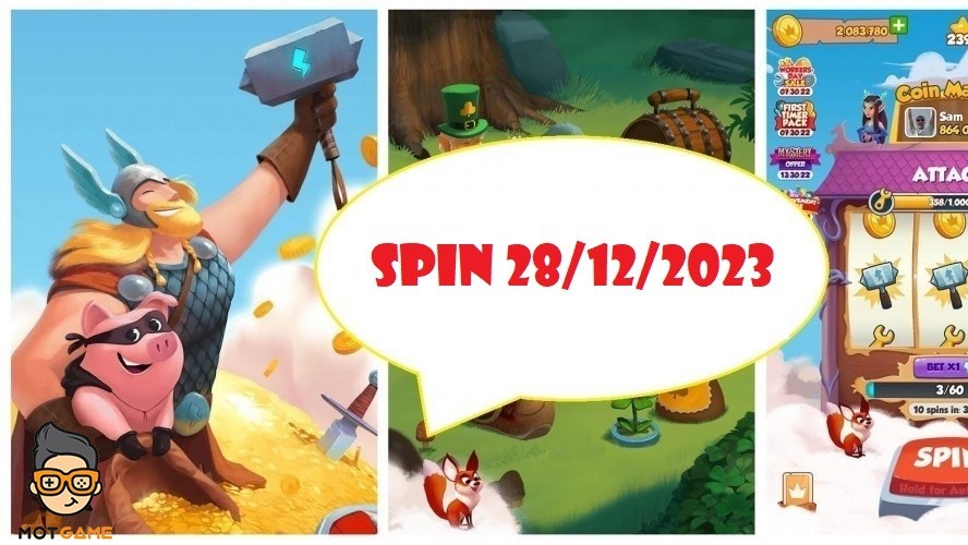 Code Coin Master ngày 28/12 và nhận link spin miễn phí hôm nay