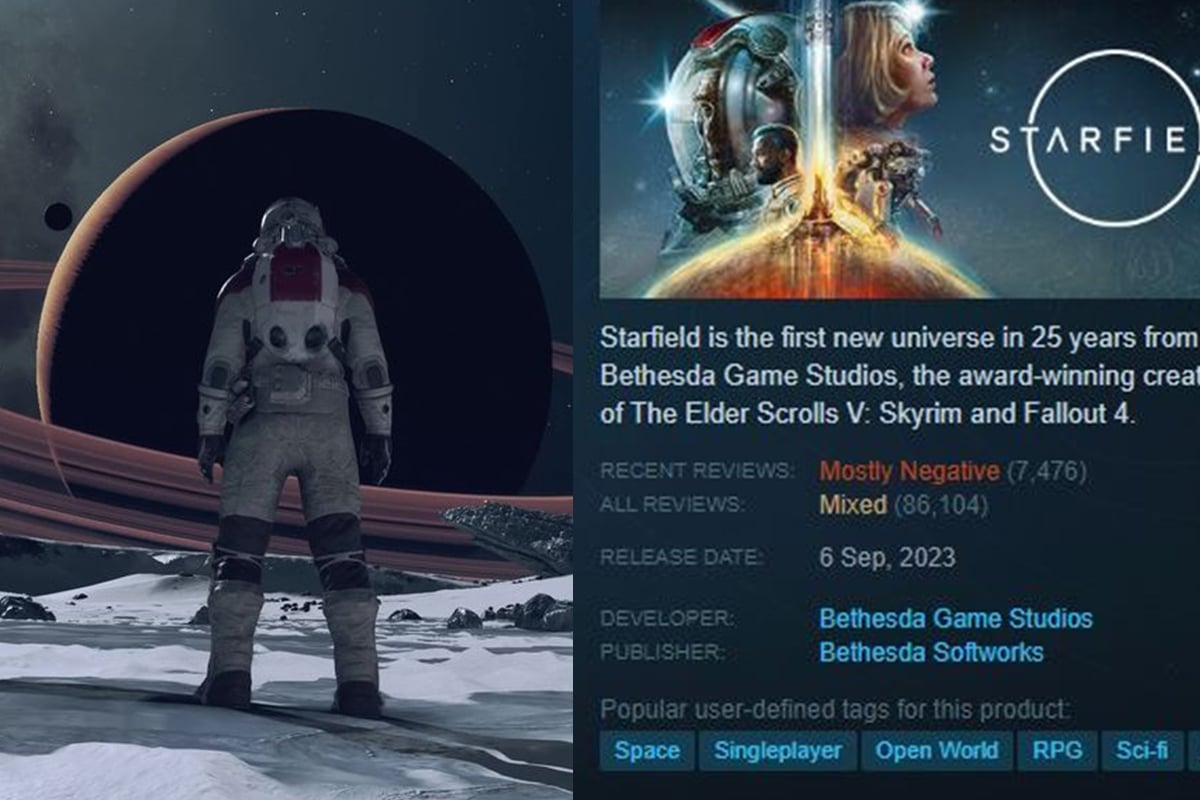 Starfield đối mặt với kiếp nạn đánh giá tiêu cực, game thủ chỉ trích Bethesda không ngớt