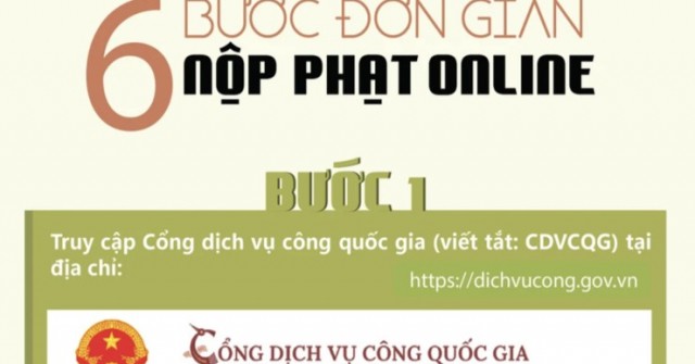 6 bước đơn giản để nộp phạt online