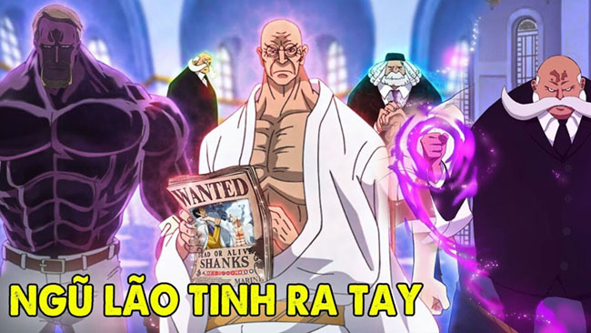 Spoiler One Piece chap 1109: Ngũ Lão Tinh đồng loạt đến giúp Saturn