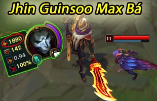 Trào lưu hot nhất LMHT: Jhin lên Cuồng Đao Guinsoo hơn 1000 sát thương vật lí, chí mạng hơn 2000 Damage 1 hit