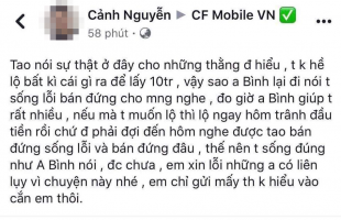 [CFL] Lại xảy ra lùm xùm “bắn hộ” giá 10 triệu trong giải đấu CF2L