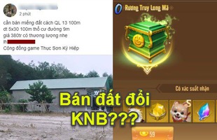 Hết KNB, thanh niên rao bán luôn cả... lô đất nền để nạp game, 