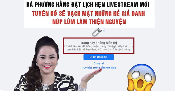 Vừa đặt lịch livestream tối 29⁄5, fanpage chính thức của bà Phương Hằng bỗng dưng 