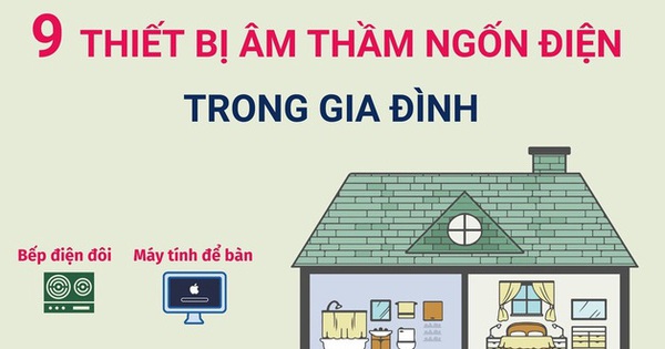 9 thiết bị âm thầm ngốn điện trong gia đình