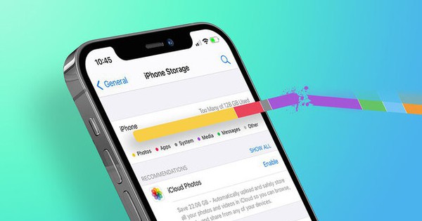 iPhone đầy bộ nhớ nhấn ngay nút này để xóa bộ nhớ đệm