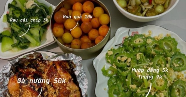 Cô gái ở Hà Nội chia sẻ mâm cơm từ 4 món chỉ 18.000 đồng/người gây tranh cãi