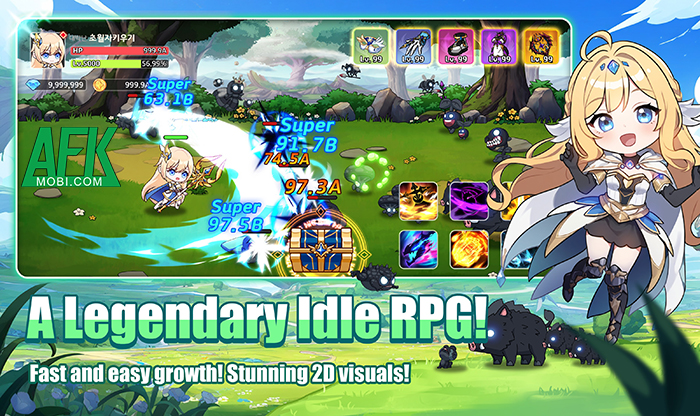 Nhập vai một nữ thần trong hành trình khôi phục sức mạnh tại game Transcendent: Idle RPG