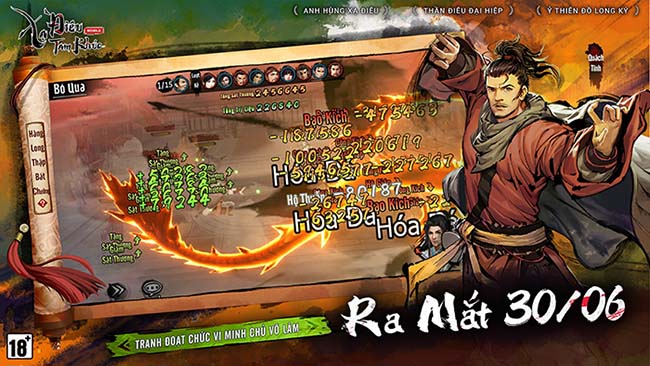 Xạ Điêu Tam Khúc mobile: 5 Hiệp Khách cực khỏe, dễ chơi dễ trúng thưởng giai đoạn đầu game