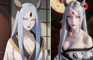 AI tái hiện nữ thần thỏ Kaguya trong Naruto với cửa sổ tâm hồn đầy mê hoặc