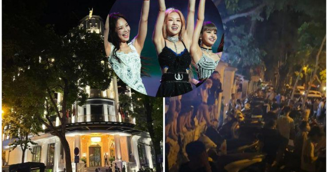 BLACKPINK đến Hà Nội: Bị bám đuôi gây bức xúc, fan xuyên đêm náo loạn cổng khách sạn