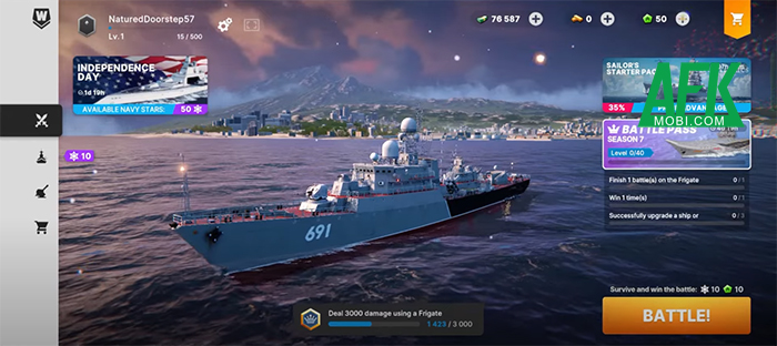 Warships Mobile 2: Naval War game thủy chiến trực tuyến sở hữu đồ họa đẹp mắt - MOBILE