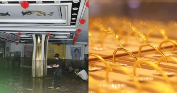 20kg vàng vừa bị lũ cuốn trôi, chủ tiệm vàng “khóc ròng” báo công an: “Mới tìm thấy 1kg”