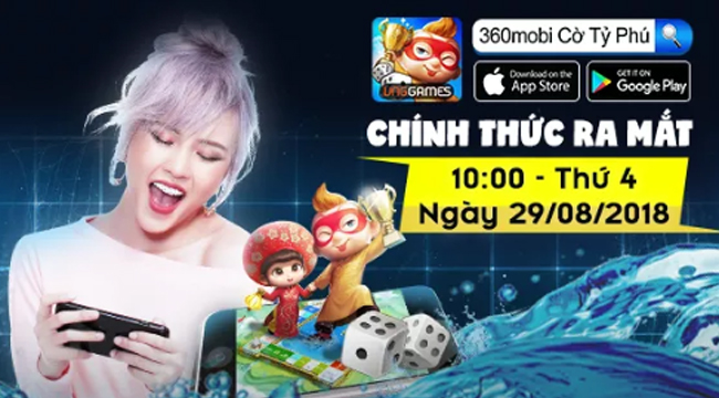 360mobi Cờ Tỷ Phú chính thức ra mắt game thủ Việt đi kèm nhiều quà tặng hấp dẫn