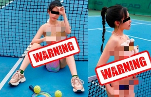 Cố tình diện bikini, tạo dáng phản cảm trên sân Pickleball, gái xinh thách thức dư luận?