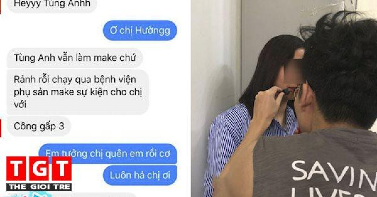 Trước giờ lâm bồn, bà mẹ trẻ gọi thợ trang điểm tới makeup vì sợ 