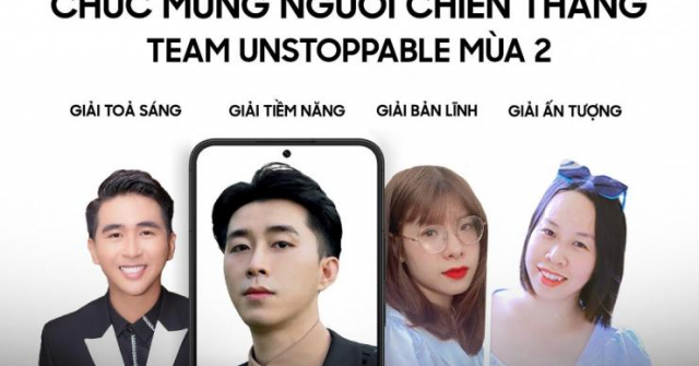 Samsung công bố người chiến thắng #TeamUnstoppable2022 tại Việt Nam